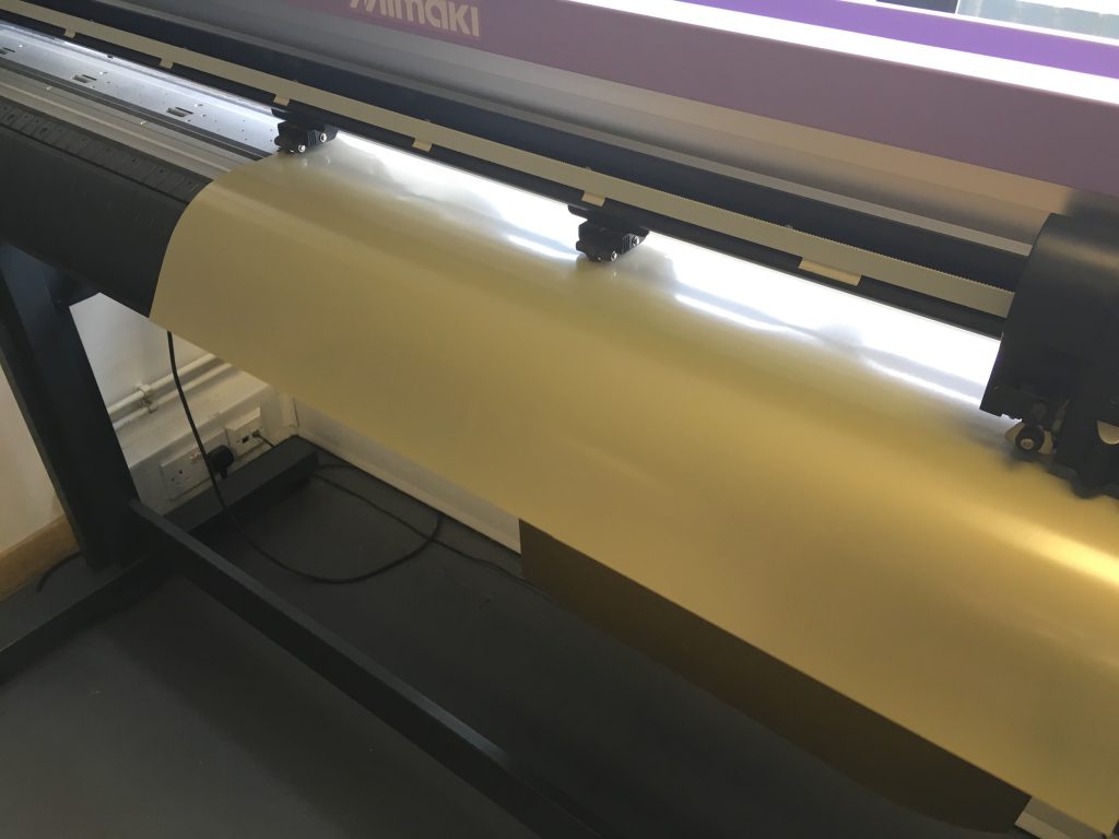The design is released to the plotter